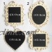 Fashion Hanging Wood Mini Blackboard Chalkboard Message Label Wedding Memo Sign   202354016725